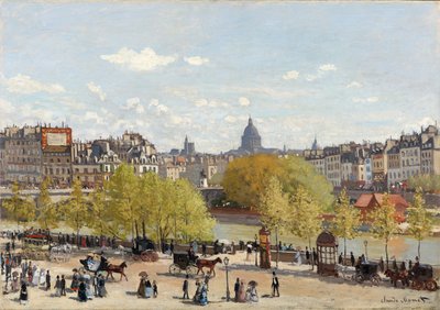Quai du Louvre, Paris, 1866-67 by Claude Monet